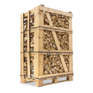 Ovntørret Birk i brændetårn - 1,8 m3